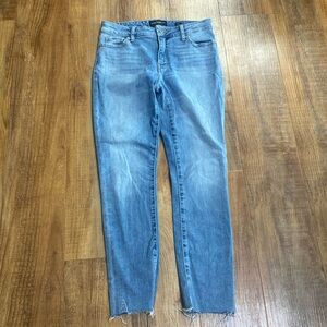 Lucky brand Hayden skinny light wash raw hemline jeans size 2/26